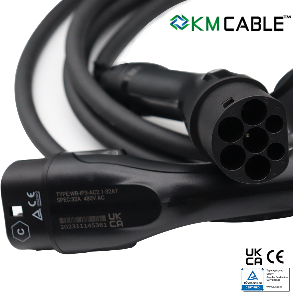 كابل شحن السيارات الكهربائية ب - مراجعة Ev Charger Type 2 22Kw 32A 3 Phase وسعره