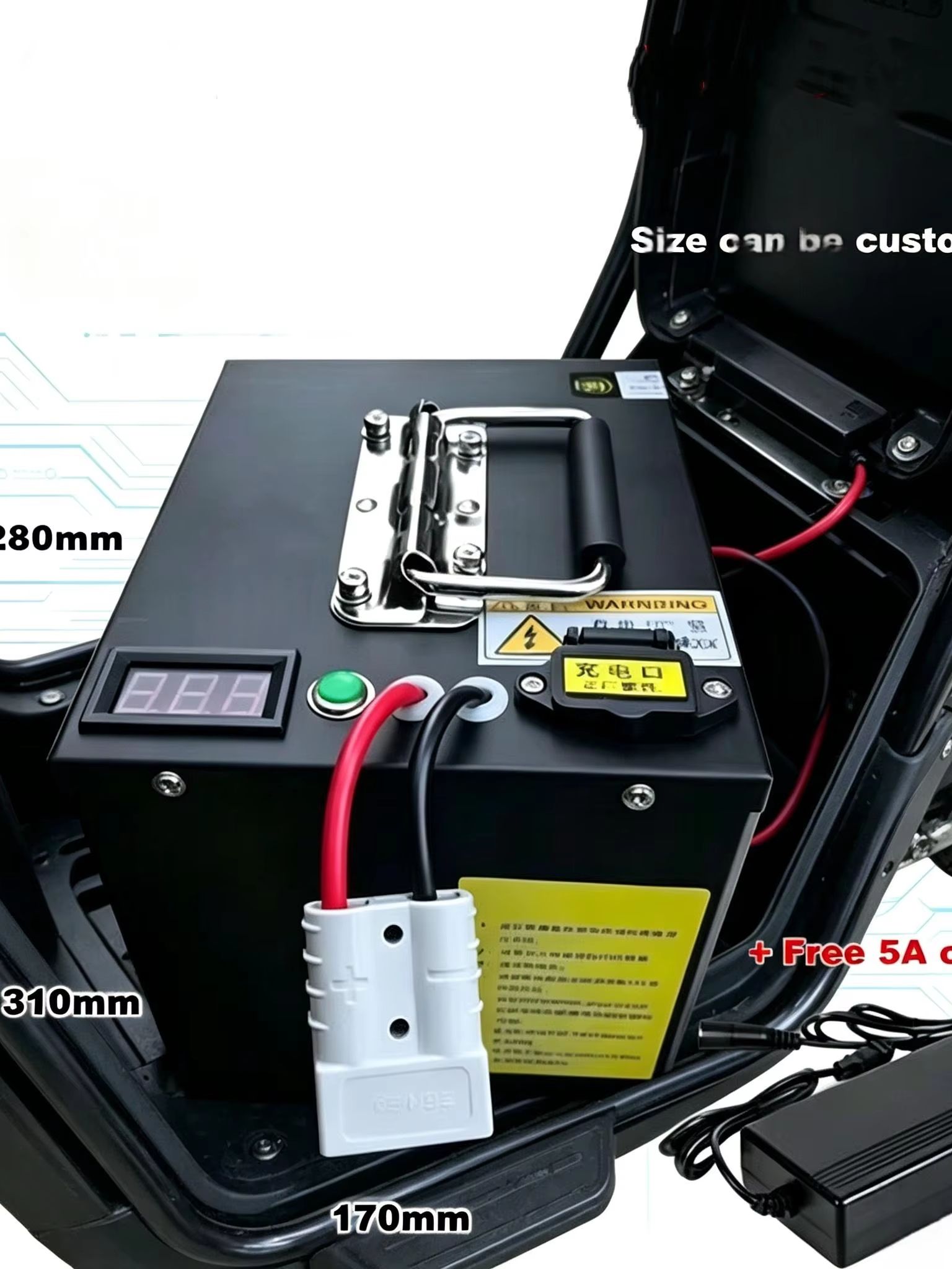 حزمة بطارية ليثيوم Lifepo4 بجه - مراجعة Lifepo4 72V 100Ah Battery Pack Ev وسعره